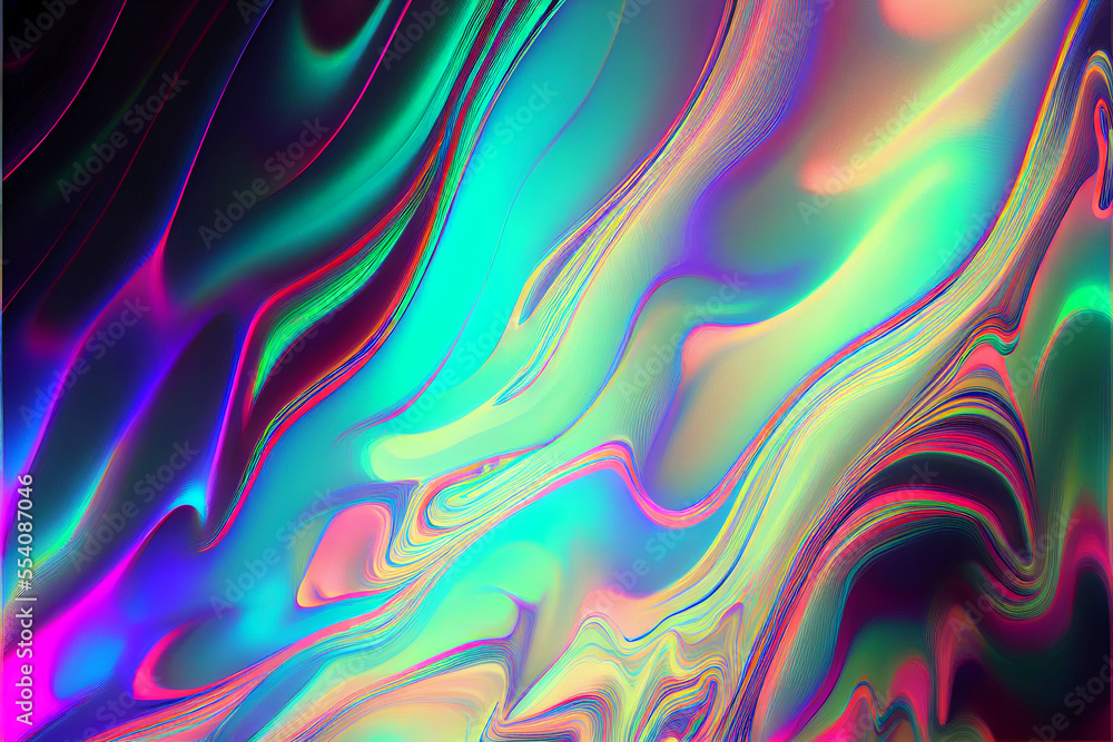 Holographic Vaporwave Texture - AI Art Holographic Vaporwave Texture - AI Art