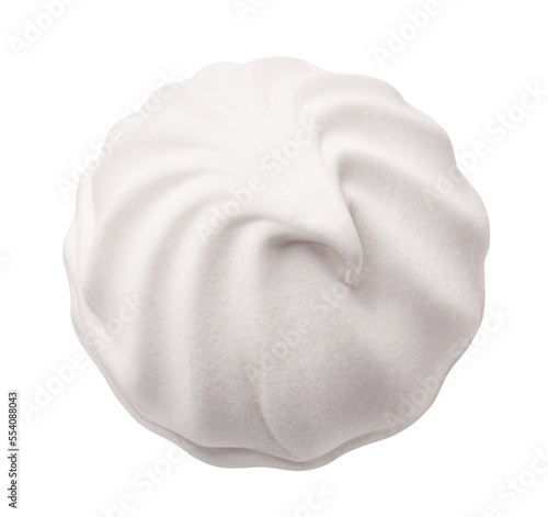 Delicious zephyr marshmallow, isolated on white background