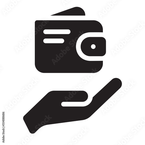 wallet glyph icon