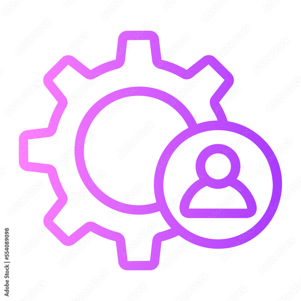 management gradient icon management gradient icon