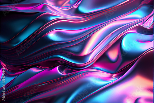 Holographic Vaporwave Texture - AI Art