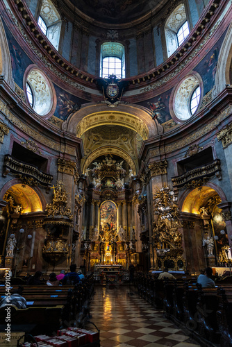 Peterskirche or St. Peter Church in Vienna  Austria