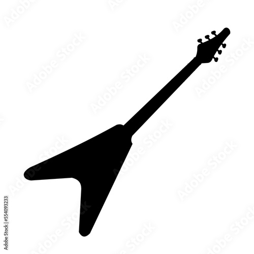 electric guitar isolated on white
