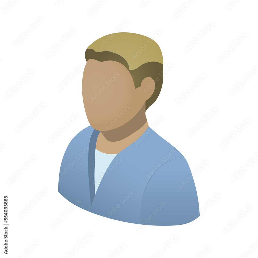 White man icon for app and web isolated on white background White man icon for app and web isolated on white background