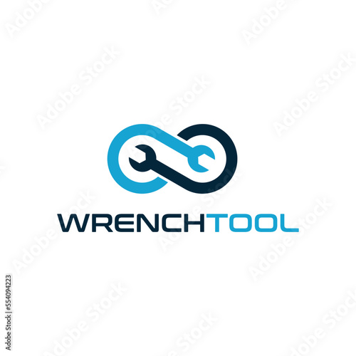 Wrench tool vector logo template