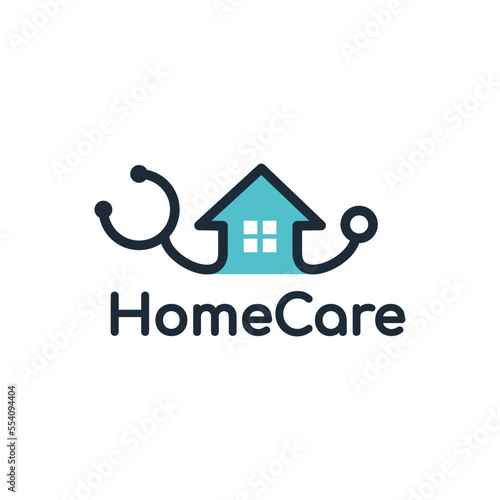 Home care vector logo template.