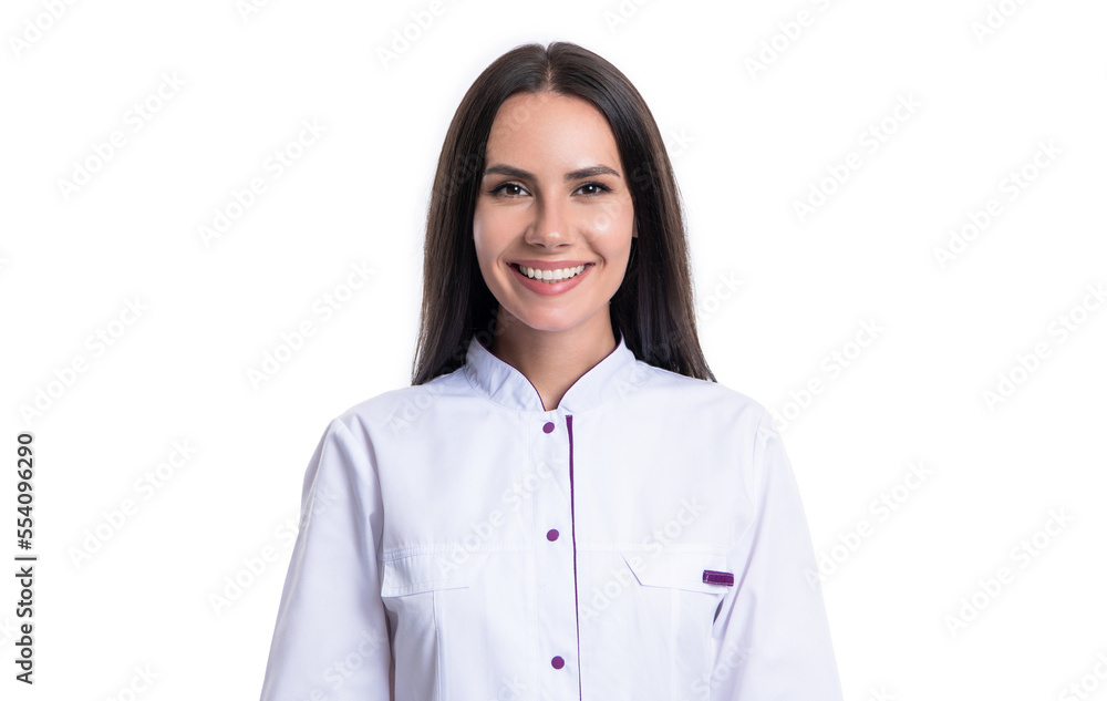 woman dentist isolated on white background. dentist doctor in studio. portrait of dentist doctor woman dentist isolated on white background. dentist doctor in studio. portrait of dentist doctor