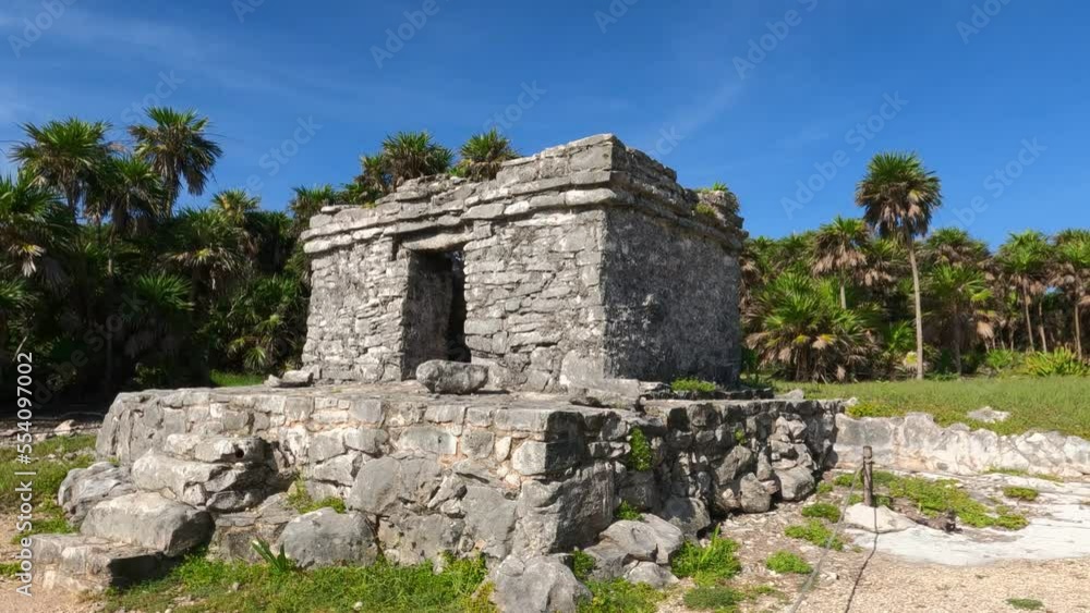 Walk through the mysterious ruins in the archaeological zone of Tulum, Mexico. The beautiful Caribbean coast with the purest water. Walk through the mysterious ruins in the archaeological zone of Tulum, Mexico. The beautiful Caribbean coast with the purest water.