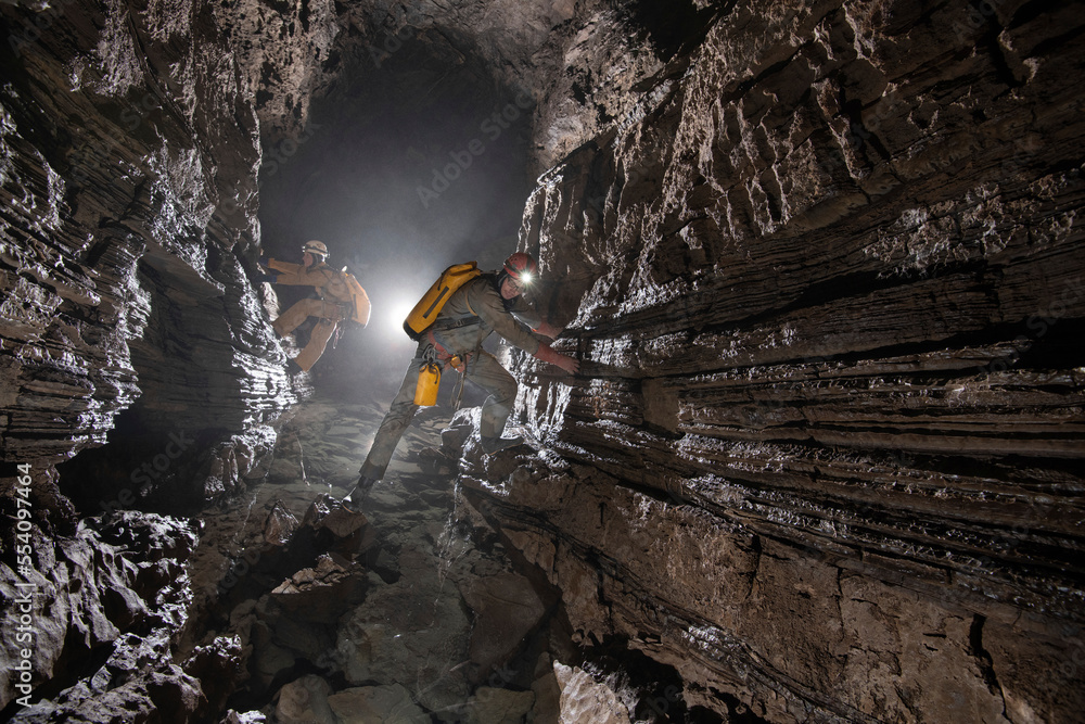 Adventure exploration expedition of Veryovkina, the deepestknown cave