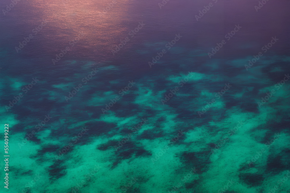 Abstract background picture of blue ocean, generative ai