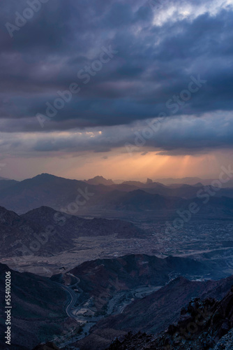 The beautiful landscape of Taif city of Saudi Arabia © Sainuddeen