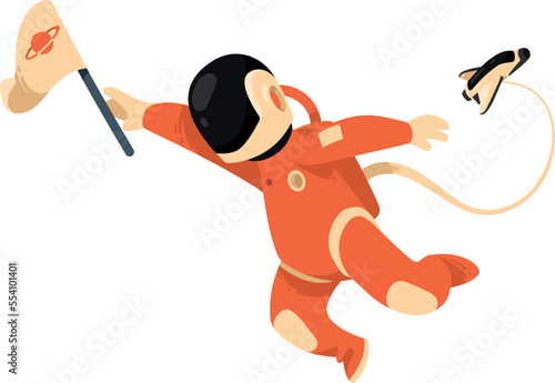 astronaut with spaceship