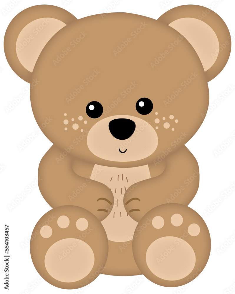 Fototapeta premium Cute boy teddy bear