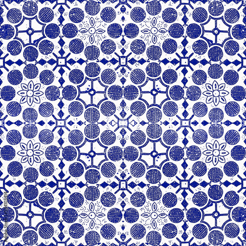 Indonesian Inspired patterns in indigo