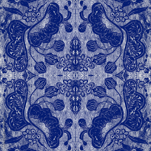 Indonesian Inspired patterns in indigo
