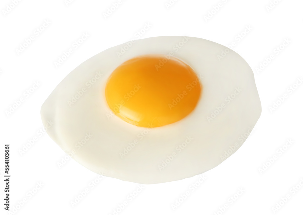 Tasty fried chicken egg isolated on white Tasty fried chicken egg isolated on white