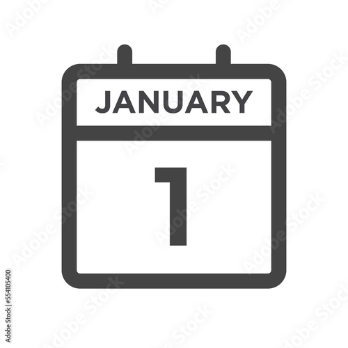 January 1 Calendar Day or Calender Date for Deadlines or Appointment