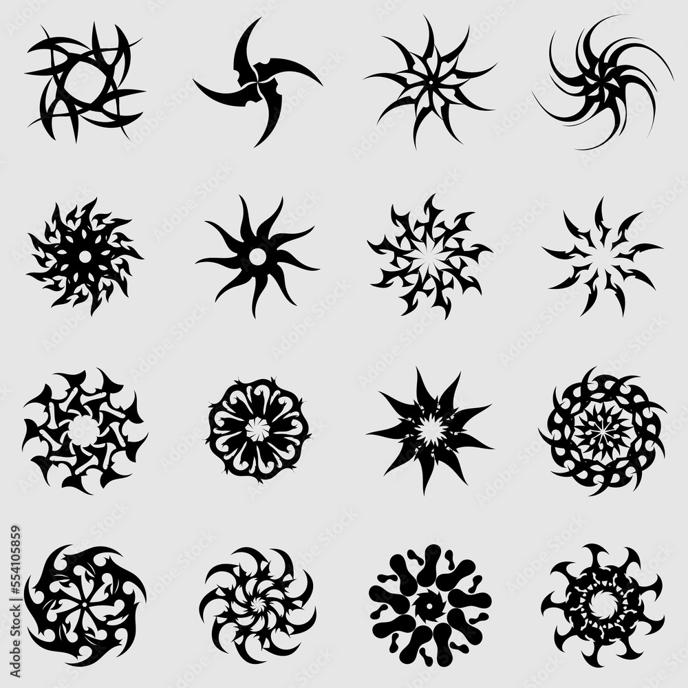 Vector abstract geometric elements set. Vector abstract geometric elements set.