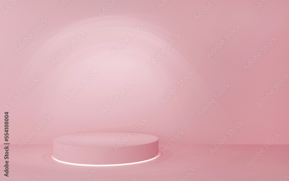 Rendering of an empty scene for product exposition Rendering of an empty scene for product exposition