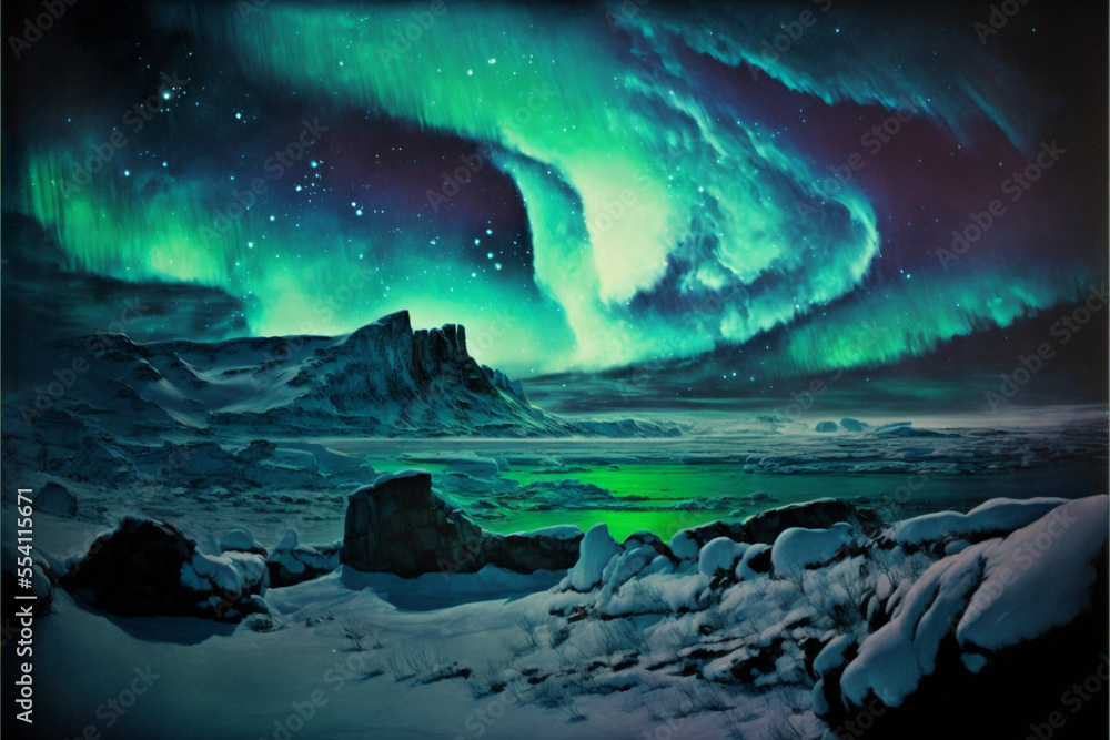 Aurora over the Tundra