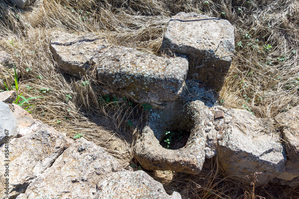 Naklejka premium Ruins of ancient Macedonia polis Heraclea Sintica, Bulgaria