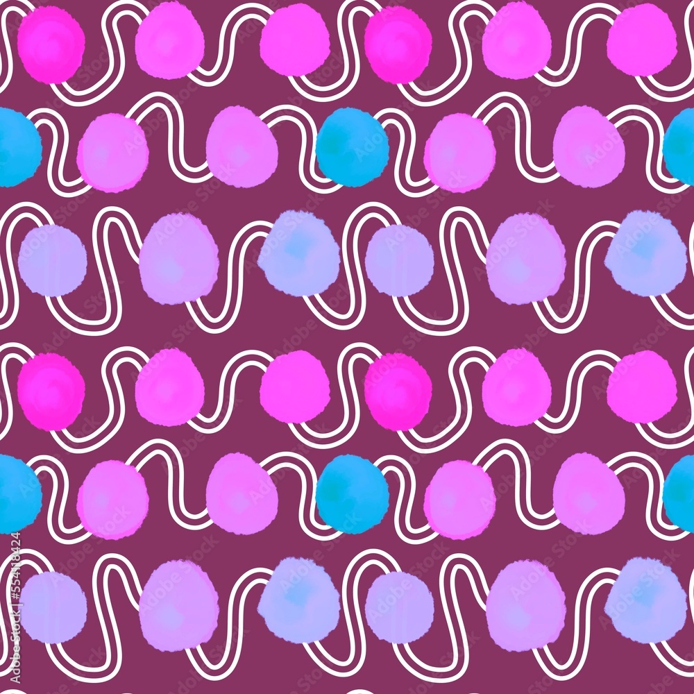 Abstract circle seamless watercolor paint polka dots pattern for wrapping paper and fabrics and linens Abstract circle seamless watercolor paint polka dots pattern for wrapping paper and fabrics and linens