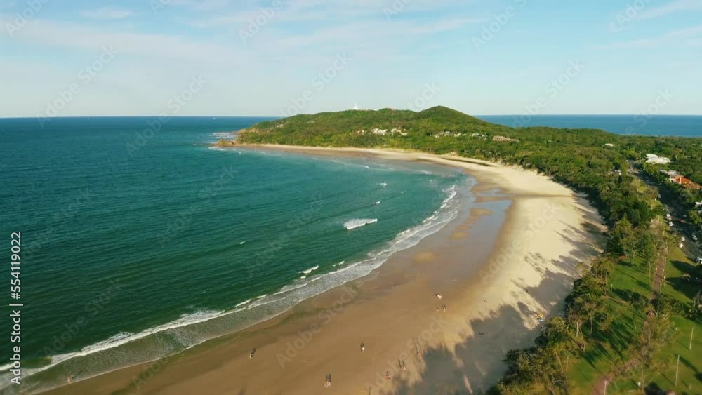 View of the beach Byron bay Australia View of the beach Byron bay Australia