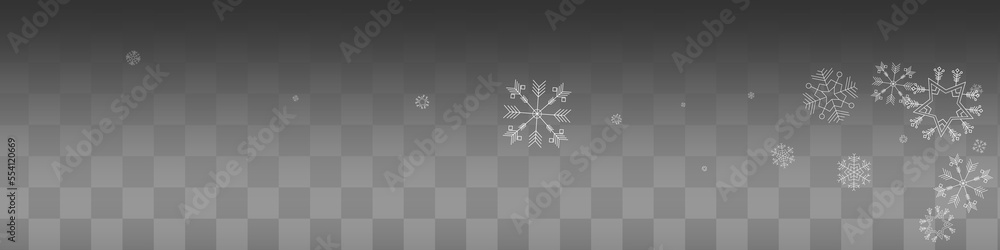 White Snowfall Vector Transparent Panoramic White Snowfall Vector Transparent Panoramic