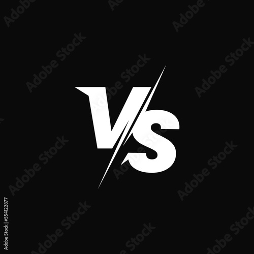illustration vector of versus or VS letters suitable for sports, fight, competition, battle, match, game logo design inspiration
