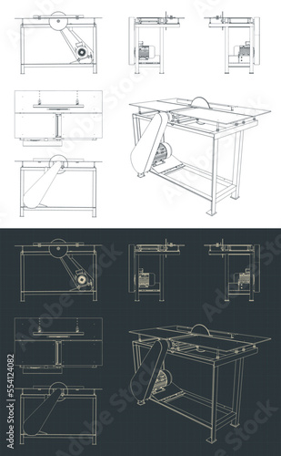 Table saw drawings