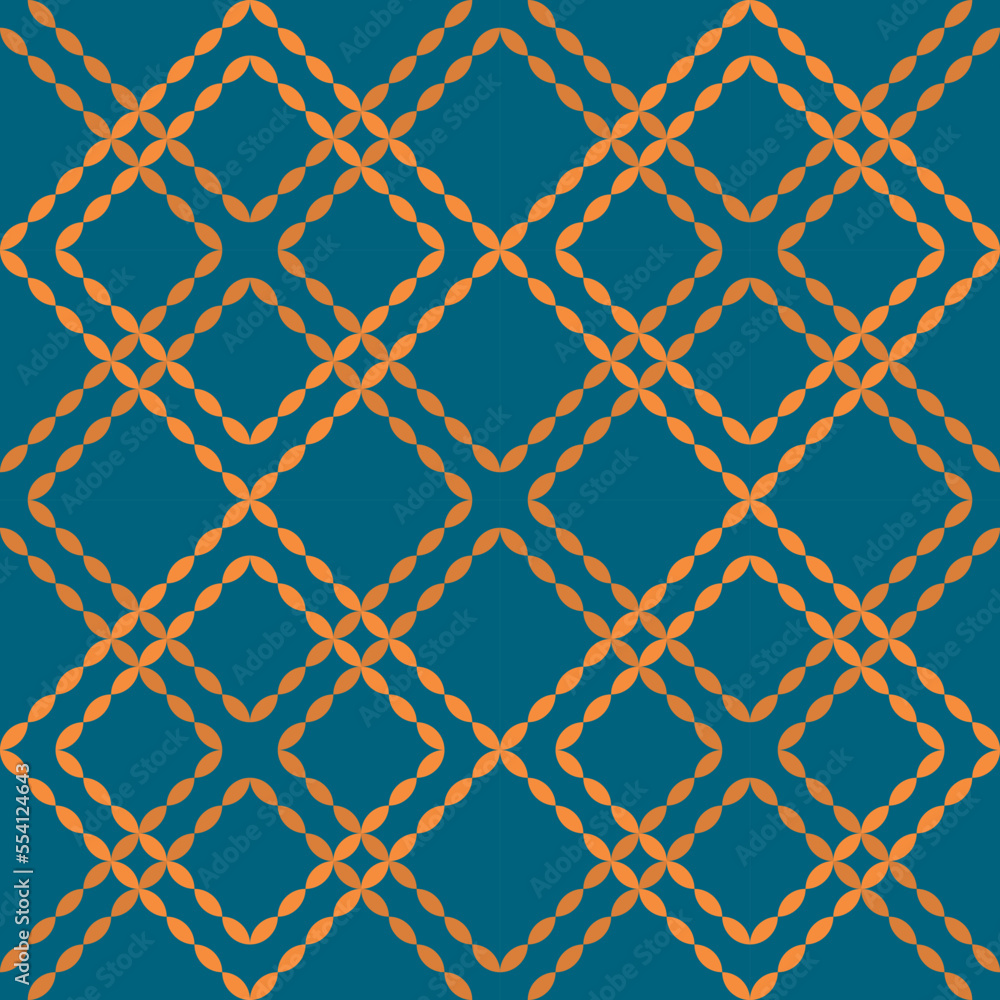 Naklejka premium seamless pattern with gold shapes