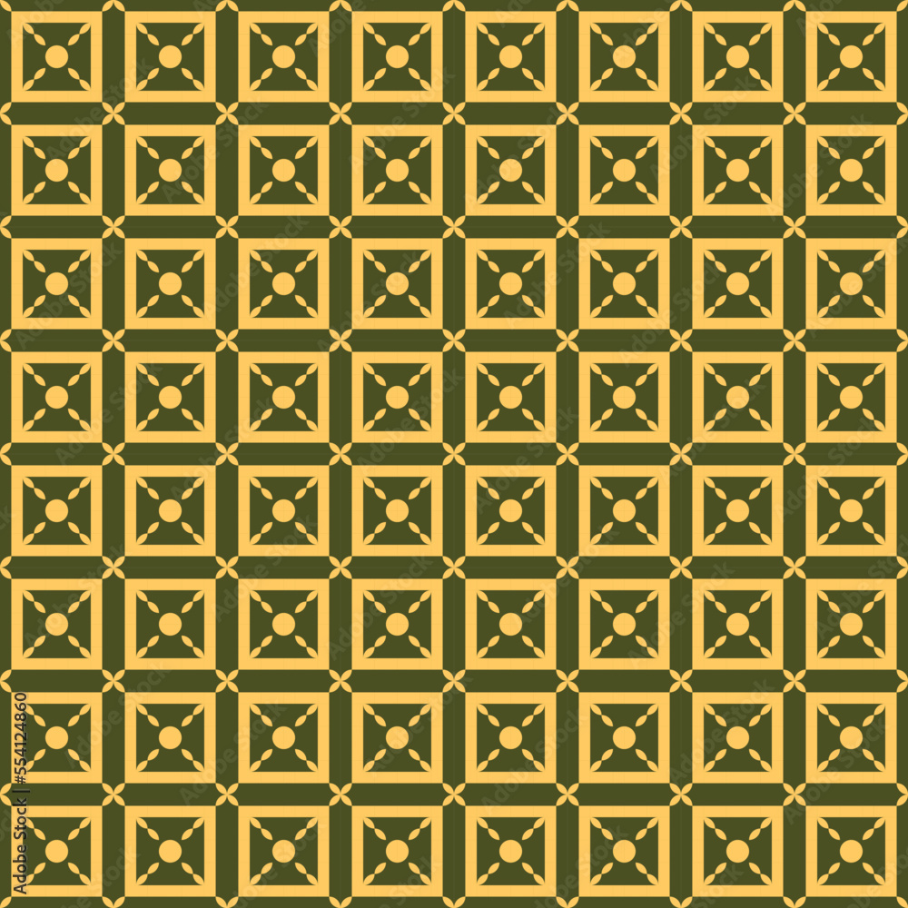 seamless pattern with golden shapes