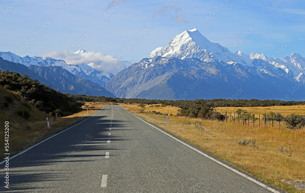 Road to Mt Cook - Mt Cook National Park, New Zealand