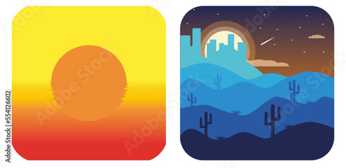 paisajes vectoriales