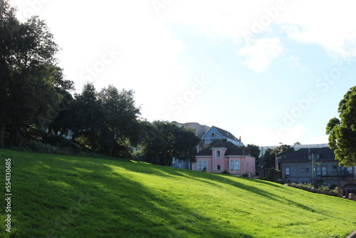 landscape with houses