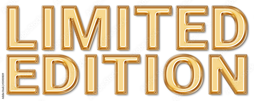 Limited Edition Text gold Limited Edition Text gold