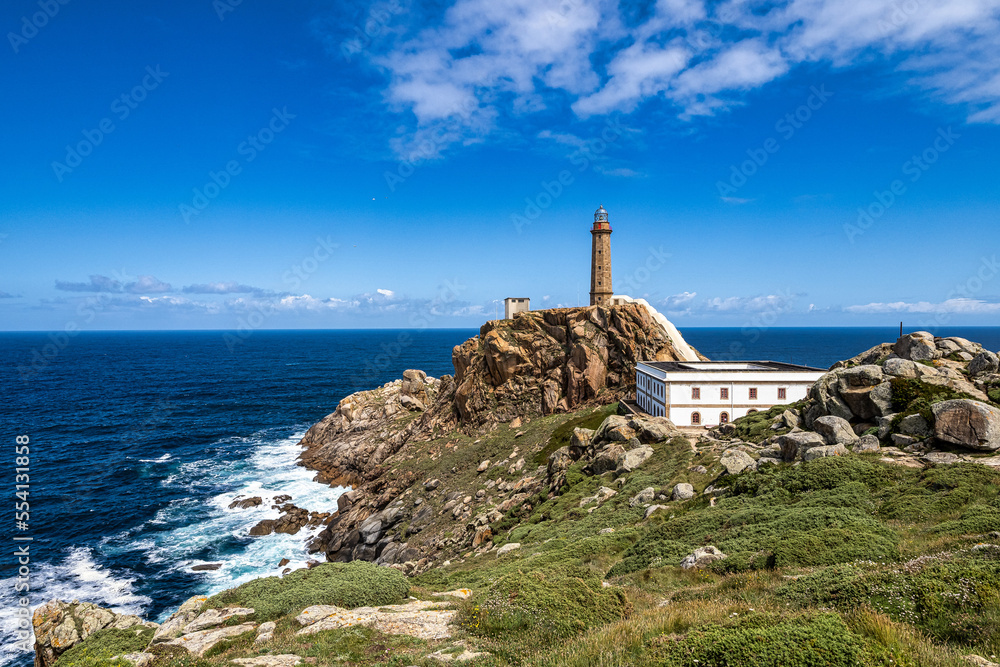 Lighthouse of Cabo VIlan near Camarinas in Galicia,Spain.