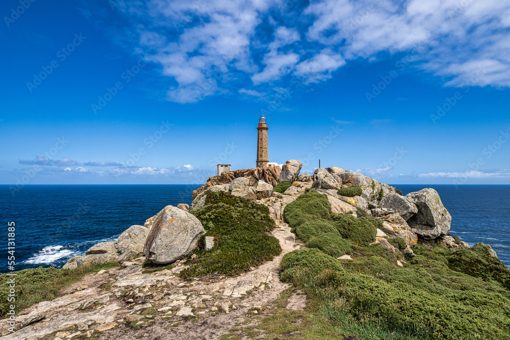 Lighthouse of Cabo VIlan near Camarinas in Galicia,Spain.