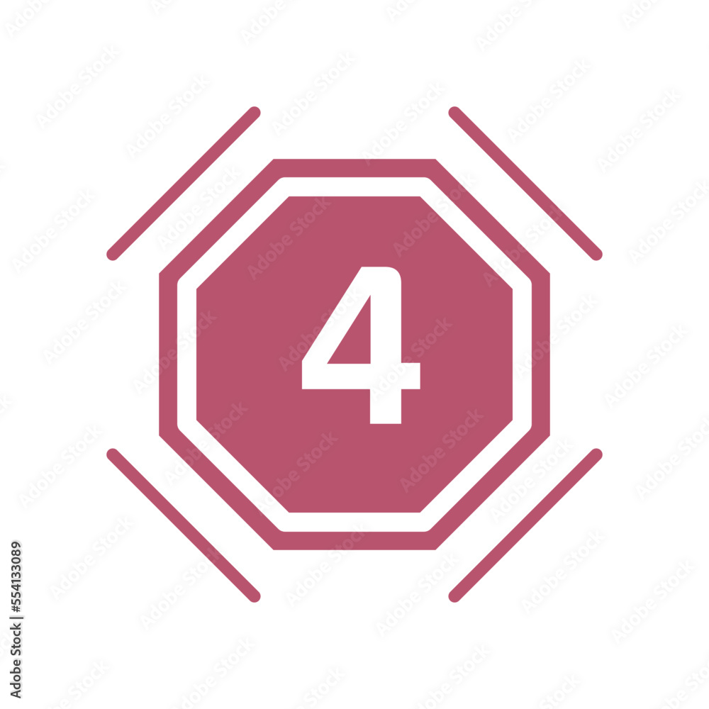 Numeric icon vector design templates Numeric icon vector design templates