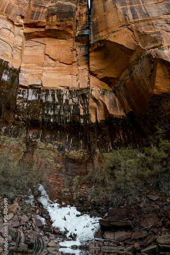 Various colors, textures, scenery and rock formations among the Zion National Park landscapes in the American southwest in the state of Utah.