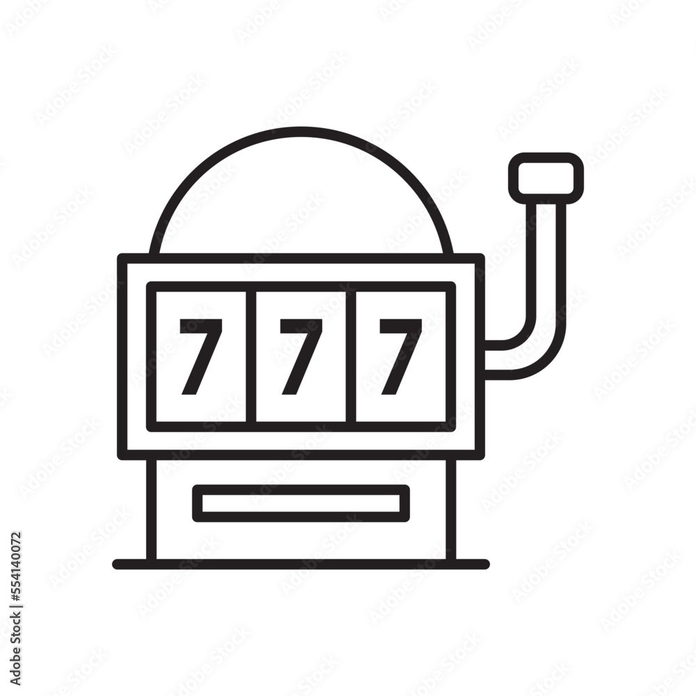 Slot machine icon vector design templates Slot machine icon vector design templates