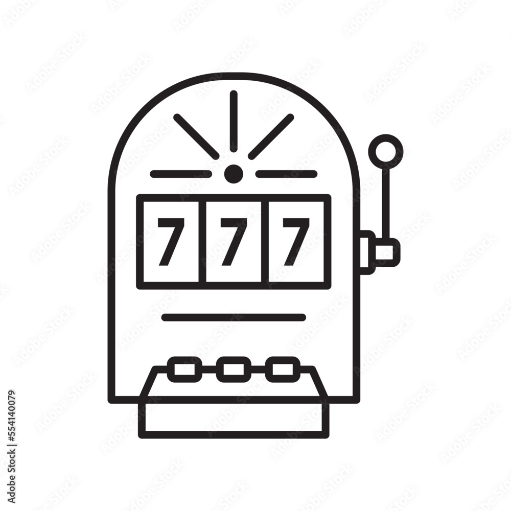 Slot machine icon vector design templates Slot machine icon vector design templates