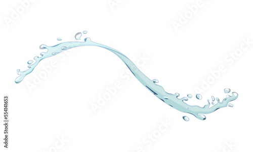 水しぶきのイラスト（白背景・ベクター・切り抜き）