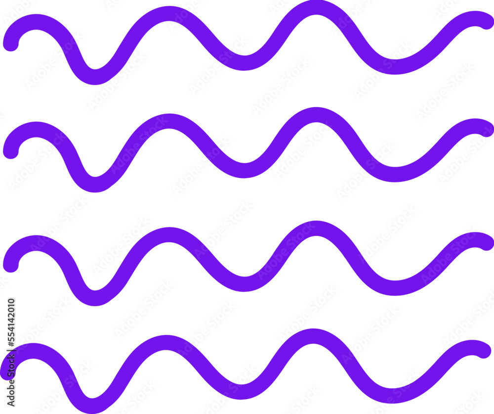 Abstract waves shape illustration