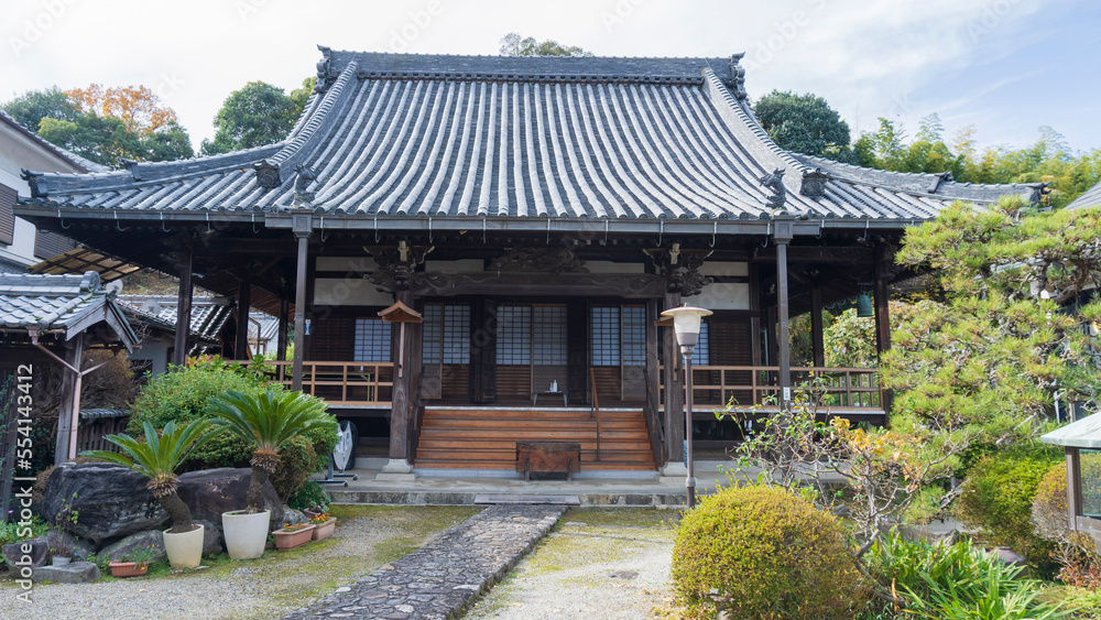 向原寺の本堂／推古天皇の豊浦(toyura)宮跡・豊浦(toyura)寺講堂跡／日本奈良県明日香村