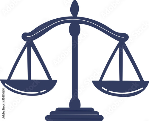 Blue law scale illustration