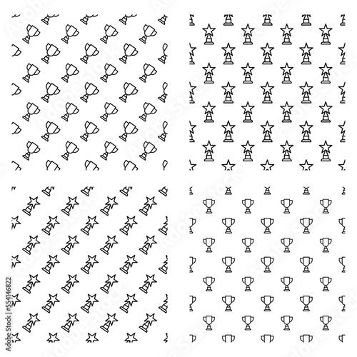 collection of trophy pattern for web and background also printable © waniperih