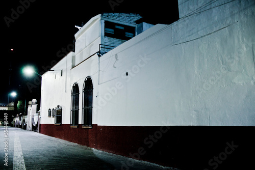 church at night