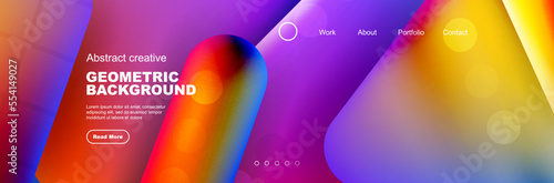 Abstract background for your landing page design. Web page for website or mobile app wallpaper