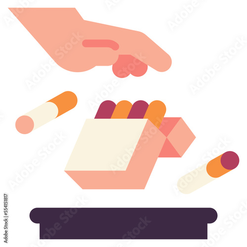 cigarette flat icon
